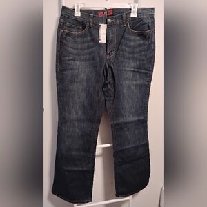 NY & Co Dark Blue Denim Jeans, Size 14 Average